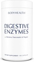 BodyHealth Digestive Enzymes Full Spectrum Digestive Support (180 kapak), Betaine, Pepsin, Pancreatin BPP Enzymes ve Probiyotikler ile yüklendi, Stomach Bloating, Heartburn, Gas, Constipation