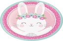 Creative Converting Party Προμήθειες, Bunny Party Paper Plates, Plate Dinner, Multicolor, 8.75", 8ct
