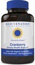 Rejuvenation Treatments Organic Cranberry 160:1 Ekstraksiyon (45 mg PAC = 40.000 Fresh Cranberry) - The Most Potent Cranberry Extract (120 Vegan Capsules, Sugar-Free, Soy-Free)