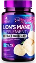 Κάψουλες Mane Mushroom 10.000mg - Κάψουλες συμπλήρωμα Mane Lion για την υποστήριξη μνήμης και εστίασης, εγκέφαλος, υποστήριξη ανοσοποιητικής υγείας, Vegan, Εμφιαλωμένο στις ΗΠΑ, εκχύλισμα σκόνης Lions Mane Mushroom, 120 Count