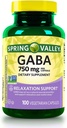 Spring Valley Gaba 750 mg Υποστήριξη χαλάρωσης, 100 κάψουλες