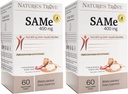 Nature's Trove SAM-e 400mg 120 Enteric Coated Caplets (2 Κουτιά των 60) - Vegan, Kosher, Non-GMO, Soy Free, Gluten Free - Mood and Joint Comfort - Ψυχρή μορφή Blister Packed