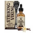 Viking Ayılı Büyüme Yağı - 2 fl oz, 1, Vanilla Paketi - Jojoba & Argan Türleri ile Ayırma - Yüz Saç Büyümesini ve Hedefleri Patchy Alanlarını Destekleyin - Biotin Forized