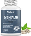 Nu Best AREDS 2 Eye Vitamins with Beta Carotene Carrot Toz, 20 mg Lutein, 4 mg Zeaxanthin, Bilberry, Grape Tohum, BioPerine, B-Complex, Multivitamin for Eye Health | 1 ay Supply