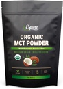 Βιολογική σκόνη MCT - USDA Certified, με Prebiotic Acacia Fiber; Keto Friendly, Vegan, Gluten Free; 8oz