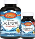 Carlson Laboratories Cod Oil Gems - ελαφρύ λεμόνι 1000 Milligrams 150+30 Sgels