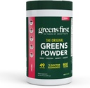 Greens First Original Greens Powder - 49 Superfoods - Organic Fruits & Veggies - Prebiotics, Probiotics & Digestive Enzymes - Antioxidant Smoothie - Dairy Free, Vegan & Non-GMO (Berry, 60 Servings)
