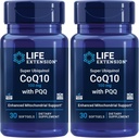 Life Extension Super Ubiquinol CoQ10 ile PQ, CoQ10, PQ, shilajit, Heart Health, Cellular Energy Support, 8X Better Abxia, Gluten-Free, 100 mg, 30 softgels (Pack of 2)