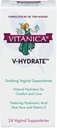Vitanica V-Hydrate, Hyaluronic Acid Vaginal Suppositories for Comfort and Vaginal Hydration with Aloe Vera and Vitamin E, Hormon-Free & Drug-Free, Vegan, 2 Ay Supply, 24 Count