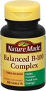 Nature Made Balanced Vitamin B-100 Komplek Tabletleri 60 ea (Pack of 5)