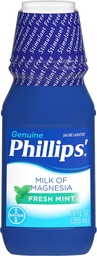 Γάλα μαγνησίας Phillips Laxative, Fresh Mint, 12 Fl Oz (πακέτο του 2)