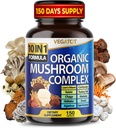 1 Yüksek Kuvvetli Mushroom Supplement - Lions Mane, Cordyceps, Reishi - Memory ve Focus için Beyin Tamamları ** 5-Month Supply
