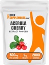 BulkSupplements.com Acerola Cherry Extract Toz - Doğal Vitamin C Supplement, Acerola Cherry Toz - Vegan & Gluten Free, 500 mg per Service, 1 kg (2.2 lbs) (Pazar 1)