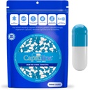 Capsuline Colored Size 00 Empty Gelatin Capsules Blue/White 10000 Count |Kosher & Halal Certified |Gluten Free