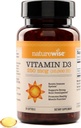 NatureWise Vitamin D3 10.000IU (250 mcg) 30-Day Supply - Υψηλή Ικανότητα για Υγιεινή Ανοσολογική Υποστήριξη & Μυική Λειτουργία, Μη ΓΤΟ, Χωρίς Γλουτένη σε Βιολογικό Έξτρα Παρθένο Ελαιόλαδο, (Mini Softgel), 30 Count