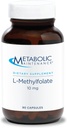 Metabolic Bakım L-Methylfolate 10 mg - L Methylfolate, Kadınlar ve Erkekler için Metrik Tamamlama, Beyin Sağlığı Için B9 (5-MTHF), Focus ve Calm - 90 Capsules (Polonya)