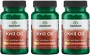 Swanson EFAs- Krill Oil - maksimum Kuvvet - 1 g, 30 Softgels (3 Pack)
