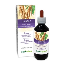 Naturalma Ginseng (Panax Ginseng) Ρίζα Αλκοόλ-ελεύθερο Βάμμα - 6.76 fl oz Liquid Extract in Drops - φυτικό συμπλήρωμα - Vegan