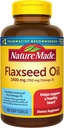 Nature Made Extra Strength Flaxseed Oil 1400 mg, Fish Free Omega 3 Supplement, Diyetsel Supplement for Heart Health Support, 100 Softgels, 100 Day Supply Supply