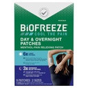 Biofreeze Day & Overnight Pain Relief Patches, Menthol Pain Patches for Arthritis & Muscle Pain Relief, Comfortable & Flex Fabric Stays in Place, FSA/HSA Elect, 9 Patches (6 gün, 3 Gece)