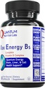 Εργαστήρια Κβαντικής Διατροφής Max Energy Bs - Vitamin B Complex, μεθυλιωμένες βιταμίνες B Complex με βιταμίνη B1, B6, B12, Thiamin, Folate και Biotin - 60 κάψουλες χορτοφάγων