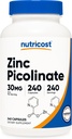 Nutricost çinko Picolinate 30 mg, 240 Capsules - Gluten Free and Non-GMO