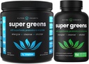 NutraChamps Tropical Super Greens σκόνη & Σούπερ Πράσινες κάψουλες