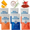 Meal Boosters MB Variety Pack δειγματολήπτης συμπλήρωμα πρωτεΐνης Savory, Cheesy Τυρί, Buffalo, Unflaved, Grass-Fed Collagen, μυϊκή ανάπτυξη, Tendon, Ligament, Hair Skin Επισκευή, Gut Health