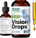 Köpekler için Sonsuz Puppy Vision Supplements - Eye Tincture w/Bilberry & Eyebright Herb - Tüm Breeds & Boyutlar - Akışkan Köpek Gıda Supplements for Vision Support & Eye Clarity - Sugar & Alkol-Free - 2 oz