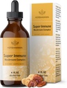 HERBAMAMA Super Immune Mushroom Supplement - Vegan 8-Mushroom Complex Blend with Reishi, Lion's Mane, Cordyceps & Chaga Extract - Μη-GMO, Χωρίς αλκοόλ, Χωρίς ζάχαρη Iπές ασυλίας, 56-Day Supply