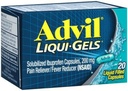 Advil Liqui-Gels 20s Μέγεθος 20s Advil Ibuprofen Pain Relief Liquid Filled Κάψουλες 20ct