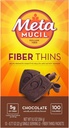 Metamucil Fiber İnceler, Psyllium Husk Fiber Supplement, Digestive Health Support and Satisfy Hunger, Chocolate Flavored, 12 Hizmetler
