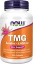 Şimdi Gıdalar Tamamlıyor, TMG Betaine (Tritilglycine) 1000 mg, Liver Support*, 100 Tablet
