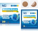 MQ 20ct Motion Hastaness Patches, Dark Color, Sea Hastaness Patches Non Drowsy & Water, Cruise Ship Travel Essentials, Fast Acting & Long Lasting 72H