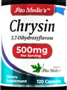 FITO MEDIC'S - Chrysin - 500 mg- ile - Tutku Çiçek - 120 Capsules, Ultra yüksek Abhidrasyonlar.