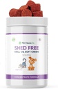 Krill Oil Shed-Free μαλακά μάσημα για σκύλους - Μείωση Shedding & Iching - Πλούσια σε Ωμέγα 3 & Αντιοξειδωτικά - Βελτιώνει το δέρμα & το παλτό - Made in USA - 60 Μαλακά μάσημα