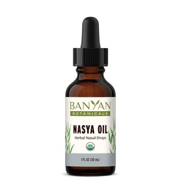 Banyan Botanicals Nasya Oil – Βιολογικά φυτικά Nasινικό σταγόνες για την καθαρή αναπνοή – Ayurvedic Nasal Cleaner and Nose Moisturizer* – Μία ρευστή ουγγιά – Πιστοποιημένο οργανικό, μη ΓΤΟ, Χημικά Δωρεάν