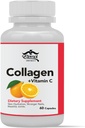 Ebedi- Colageno Hidrolizado Con Vitamina C - Colageno Natural para La Cara Y Piel- 60 capsulas