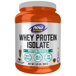 Τώρα τρόφιμα Αθλητική Διατροφή, Whey Protein Isolate, 25 g Με BCAAs, κρεμώδη σκόνη σοκολάτας, 1.8-Pound