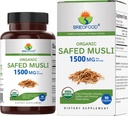Brieofood Organic Safeed Musli 1500mg, 45 μερίδες, χορτοφάγοι, χωρίς γλουτένη, 90 χορτοφαγικά δισκία