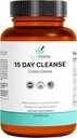 15Day Colon Cleanse – Detox & Gut Health Support with Probiyotiks, Aloe Vera, Licorice Root & Psyllium Husk – Supports Digestive, Immune ve Kidney Health for Men & Women