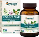 Himalaya Ashwagandha, Bacopa & L-Theanine for Focus, Energy and Care, 60 Capsules, 1 Ay Supply, Vegan, Gluten Free