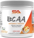 BCAA Powder Plus Γλουταμίνη και Ηλεκτρολυτική Σκόνη για Ανάκτηση & Ενυδάτωση - 30 Μερίδες (Citrus Punch)