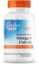 Doktor'un En İyi Purified & Clear Omega 3 Fish Oil with Goldenomega, Supports Heart, Eye, Brain, & Joint Health, Non-GMO, Gluten Free 120 Marine Softgels