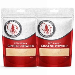 Κόκκινο Panax Ginseng σκόνη με φυσικά Ginsenosides (16 oz)- Υποστηρίζει υγιή ενέργεια, ζωτικότητα, Mood και More, κορεατική Panax Ginseng Root σκόνη για smoothies, καφέ ή ποτά (2 συσκευασίες)