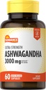 Sundance Ashwagandha Capsules | 3000 mg | 60 Kont | Ekstra Kuvvet Formula | Black Pepper Extract | Non-GMO ve Gluten Free Supplement Supplement