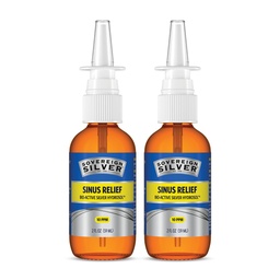 Sovereign Silver Bio-Active Colloidal Silver Hydrosol for Immune Support - 10ppm - 2oz - Nasινικό σπρέι - Συσκευασία των 2