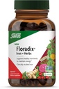 Floradix Iron + Βότανα - Συμπλήρωμα σιδήρου για υγιή ενεργειακή υποστήριξη* - Υποστηρίζει τον σχηματισμό ερυθρών κυττάρων αίματος - Vegan, μη ΓΤΟ, χωρίς γλουτένη, χωρίς σόγια - 120 υγρά Phyto-Caps