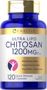 Carlyle Chitosan Supplement 1200 mg | 120 Hızlı Yayın Kapsülleri | No-GMO, Gluten Free | Ultra Lipo