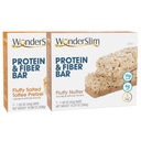 WonderSlim Protein and Fiber Bar Bundle, Αφράτο Αλατισμένο Toffee Pretzel & Fluffy Nutter